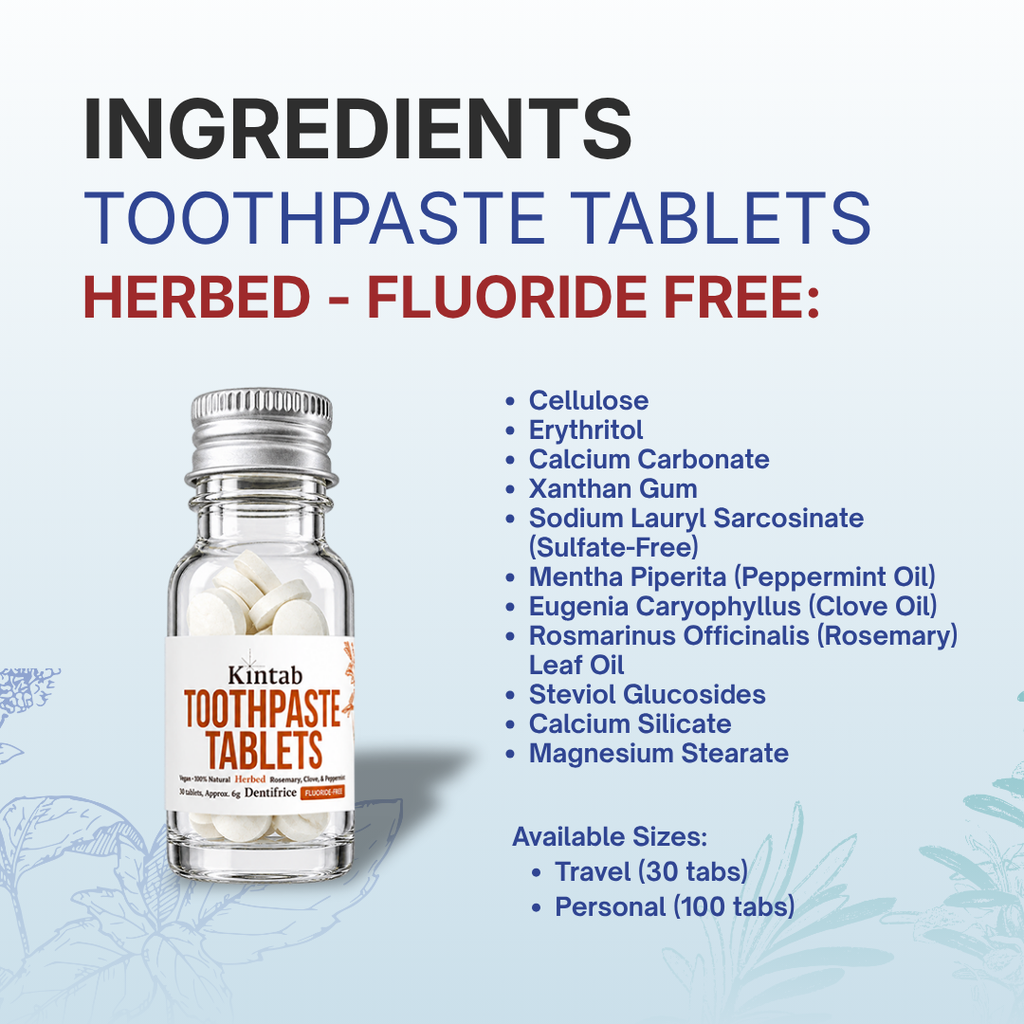 Travel Size Fluoride-Free (30 Tabs)
