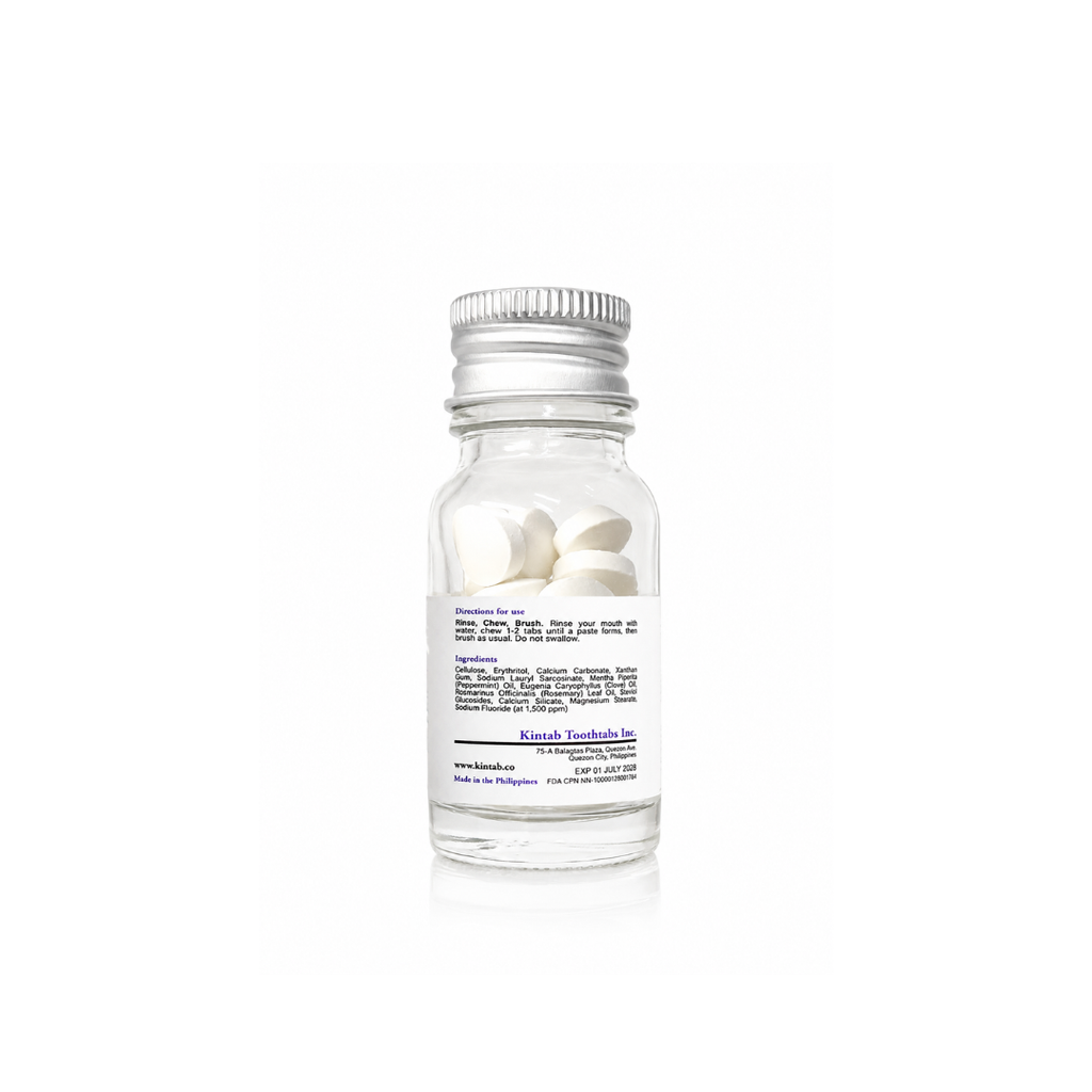 Travel Size Fluoridated Blizzard/Minty Toothpaste Tabs (30 Tabs)