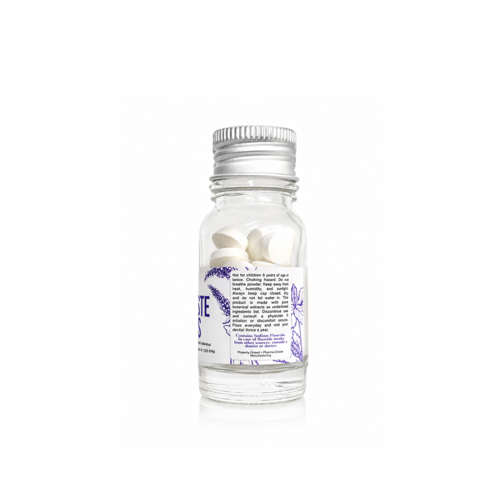 Travel Size Fluoridated Blizzard/Minty Toothpaste Tabs (30 Tabs)