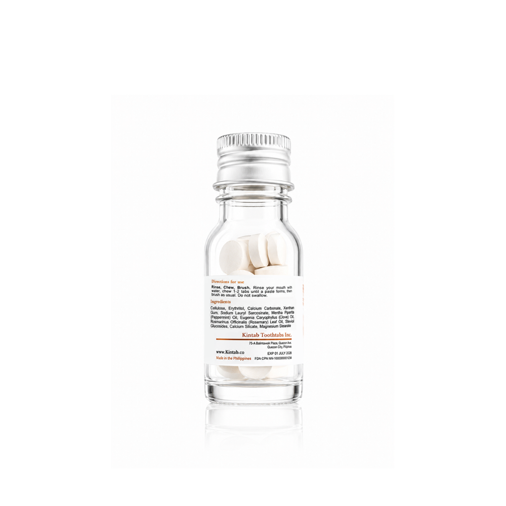 Travel Size Fluoride-Free Toothpaste Tabs Herbed (30 Tabs)