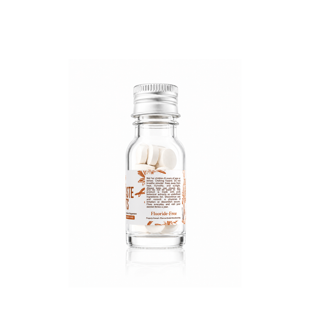 Travel Size Fluoride-Free Toothpaste Tabs Herbed (30 Tabs)